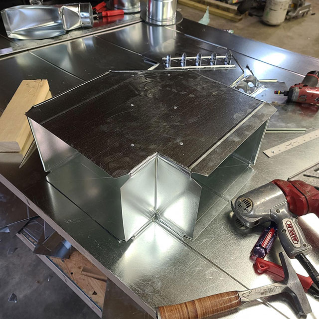 Duct Fabricated By Hand